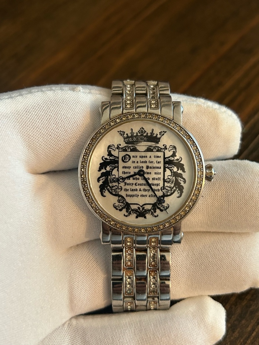 Juicy Couture Silver and Gold Crystal-Accent Women's Watch